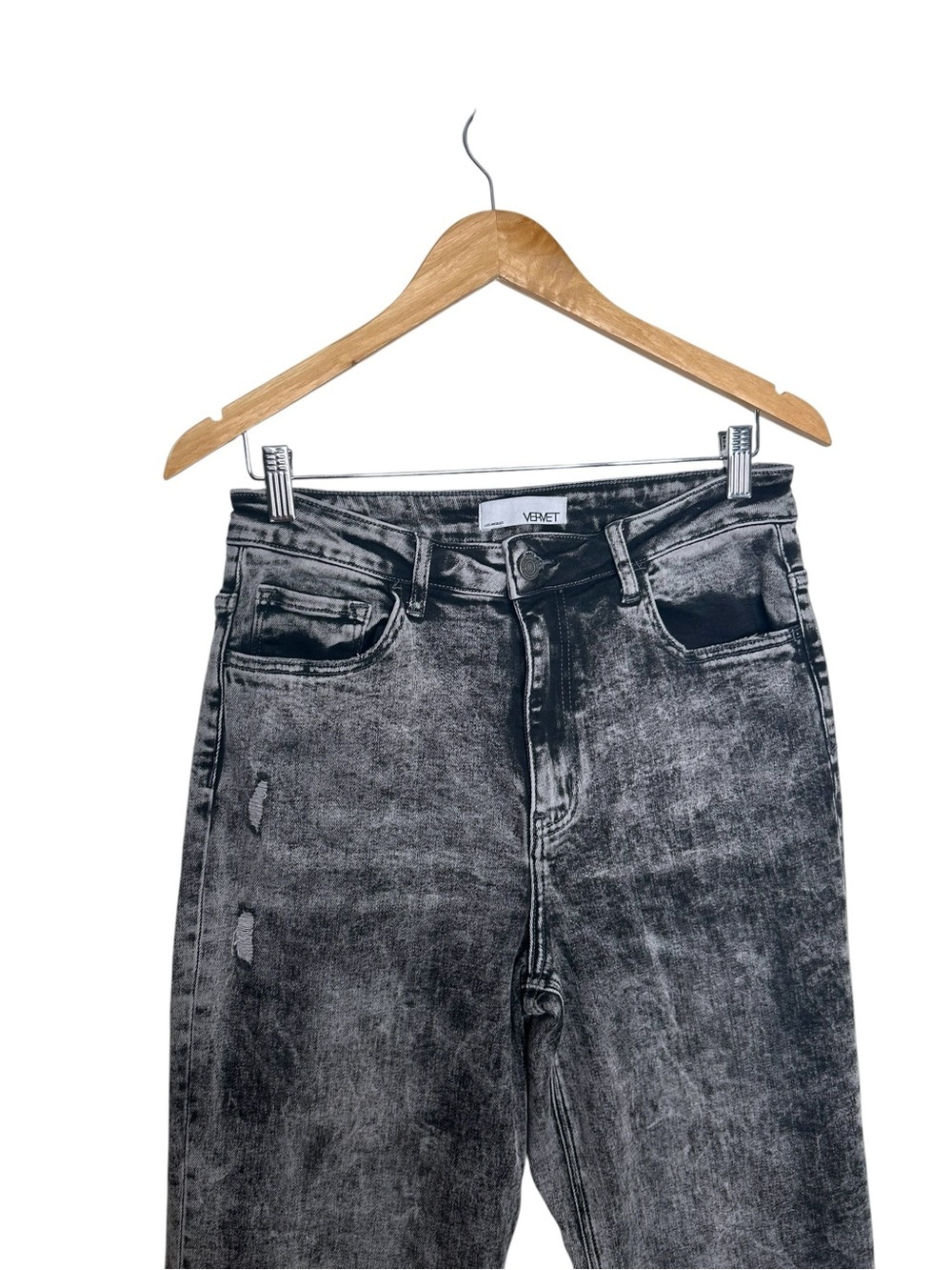 Vervet Flying Monkey Marjorie High Rise 90’s Vintage Flare Stetch Denim Jeans 30 - Picture 6 of 9